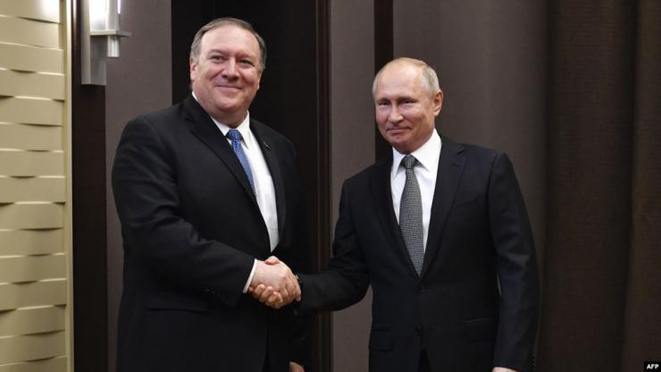 Майк Помпео и Владимир Путин се срещнаха в Сочи