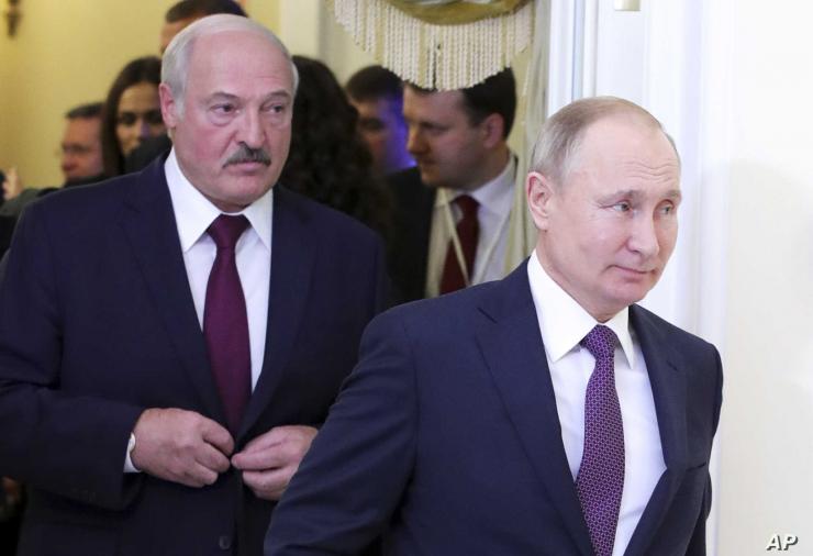Путин, Лукашенко 