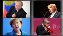 Меркел, Путин, Ердоган, Тръмп