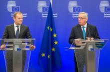 Доналд Туск и Жан-Клод Юнкер обявяват ултиматума до Лондон да одобри сделката за Брекзит до 12 април