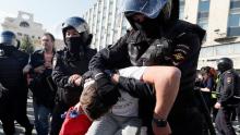 Над 2000 души бяха арестувани при протестите в Москва
