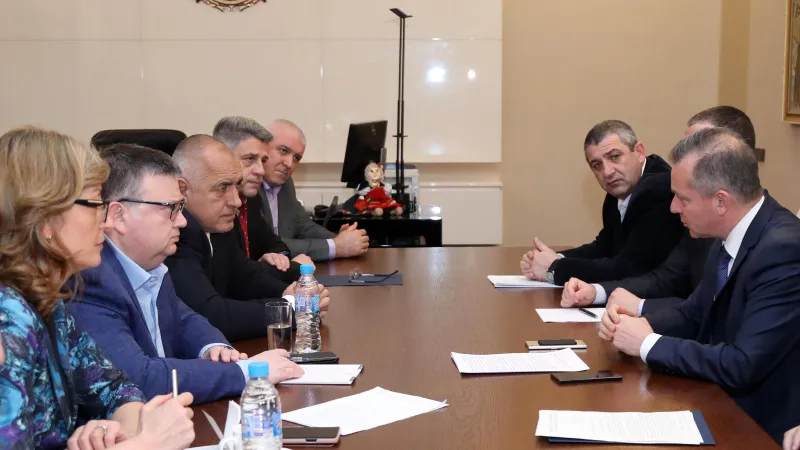 Срещата при премиера Борисов. Снимка: Пресцентър на МС