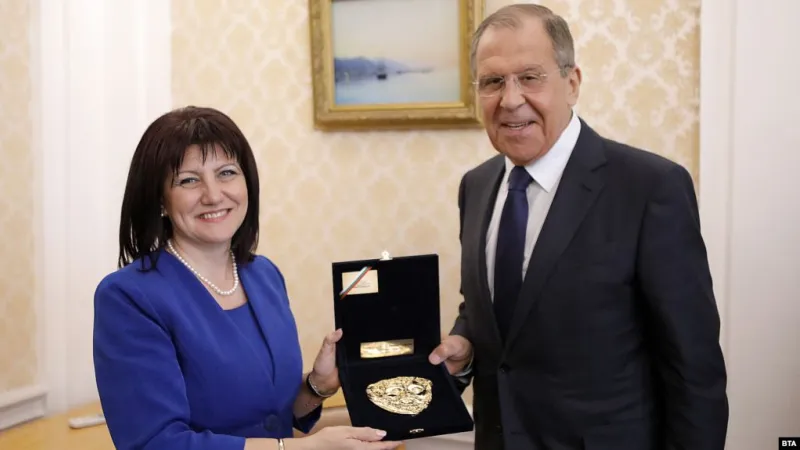 Караянчева и Лавров в Москва 
