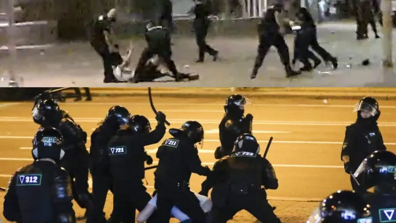 Побои на протест